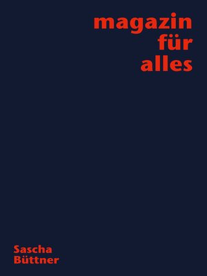 cover image of Magazin für alles